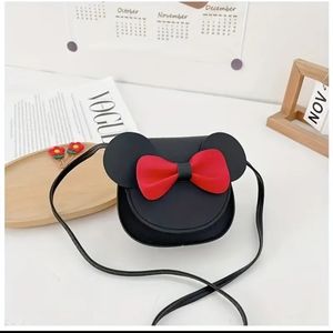 Black Minny Mouse Inspired Hand Bag: